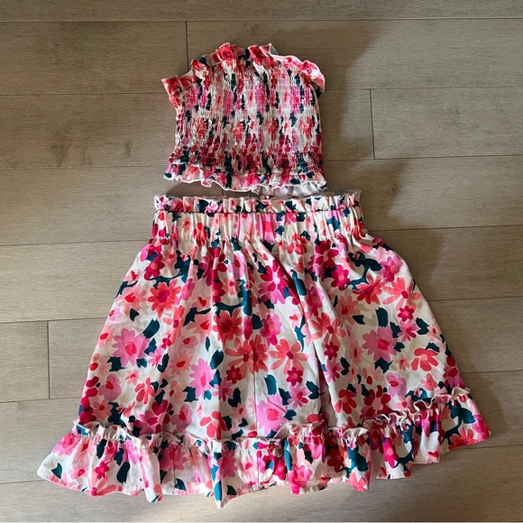 SHEIN Floral Top & Skirt Set - Picture 1 of 5